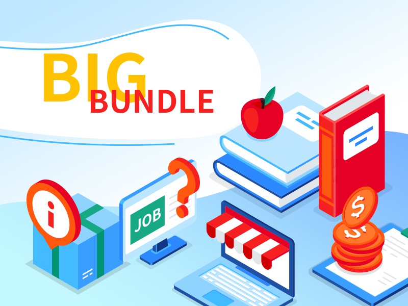 Big Bundle of Isometric Icons icon set collection ecology christmas bu.jpg
