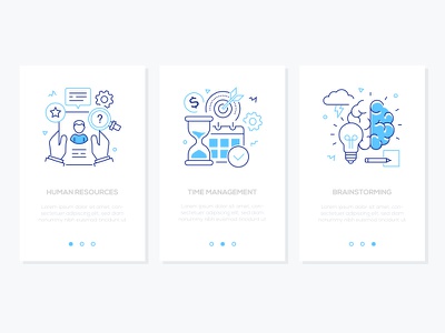 Business  finance - line design style vertical web banners brainstorm.jpg