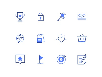 Business icons shopping safety business outline icon line style design.jpg
