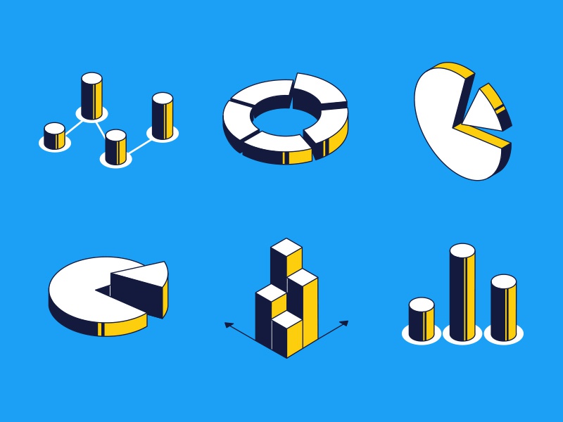 Charts and diagrams - isometric icons infographics diagram chart isome.jpg
