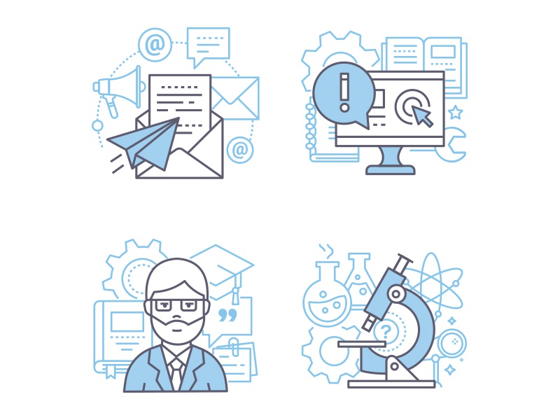 Detailed icons collection concept idea finance business line icon vect.jpg