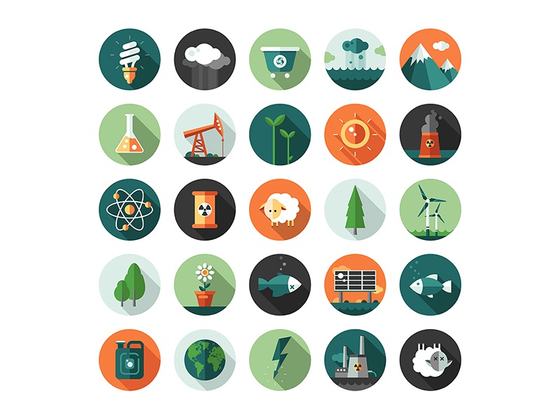 Ecology Graphic Elements eco environment ecology flat icon flat design.jpg