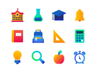 Education - flat design style icons school education emoji icon style.jpg
