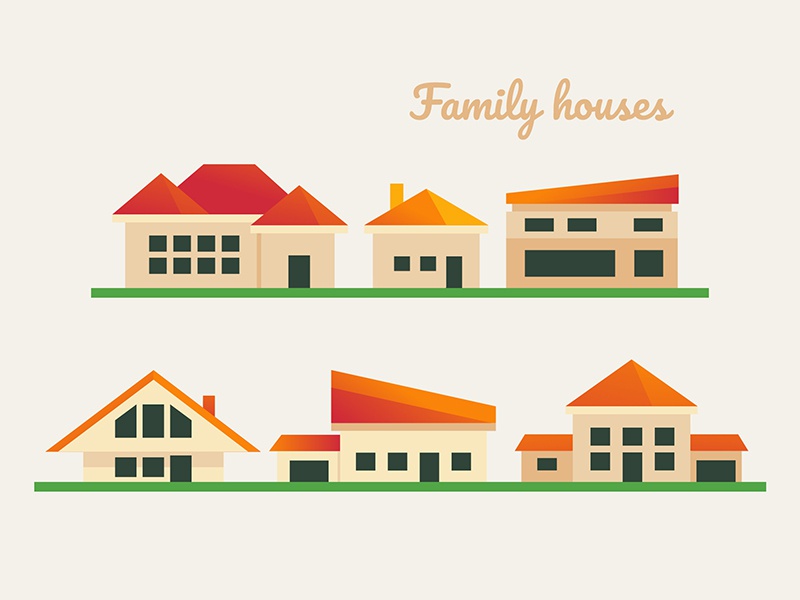 Flat buildings icons urban plant city architecture building home house.jpg