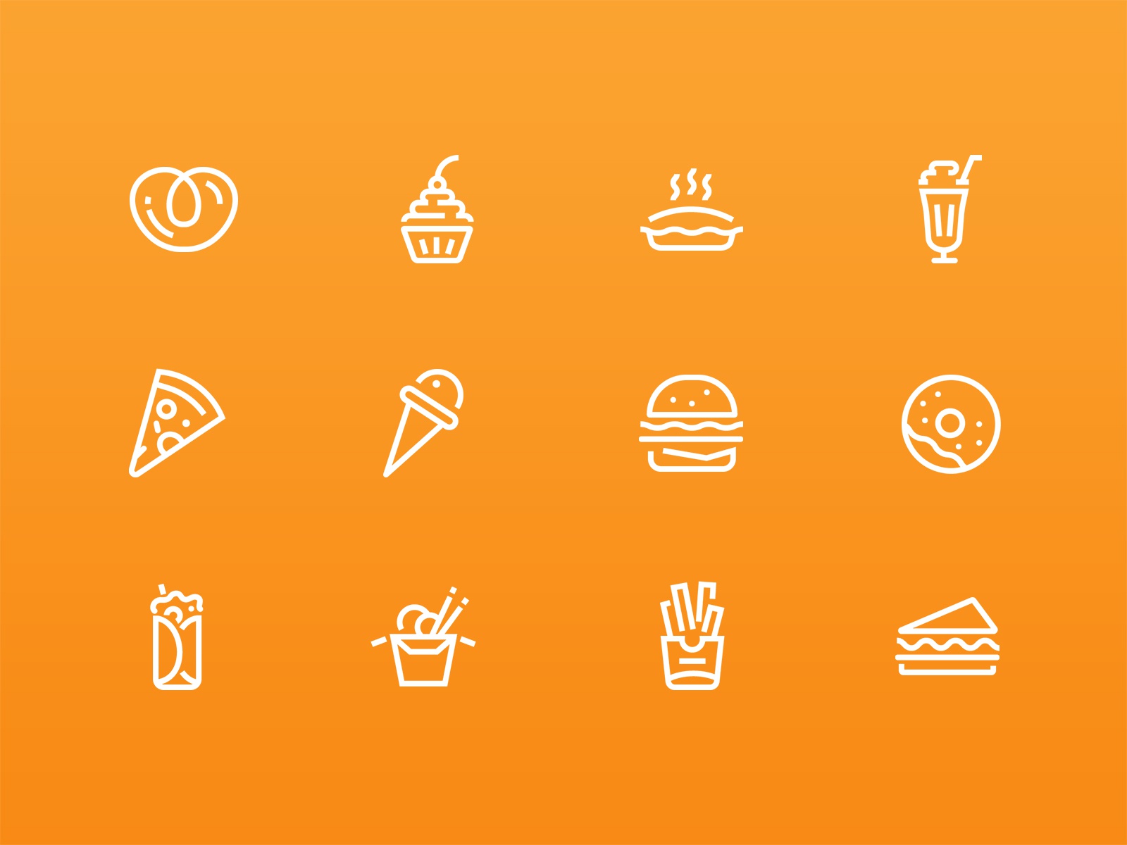 Food icons fast food food icons icon designer icon design icon line ve.jpg