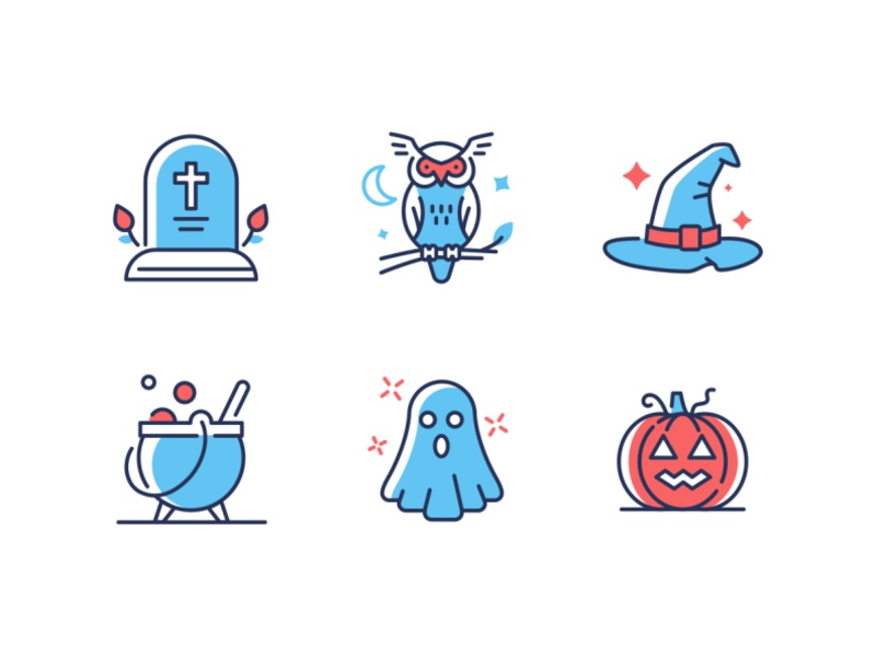 Halloween line icons ghost cauldron jack-o-lantern dribbbleweeklywarmu.jpg
