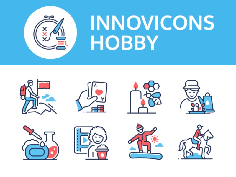 Hobby - innovicons series sport handcraft leisure hobby collection lin.jpg