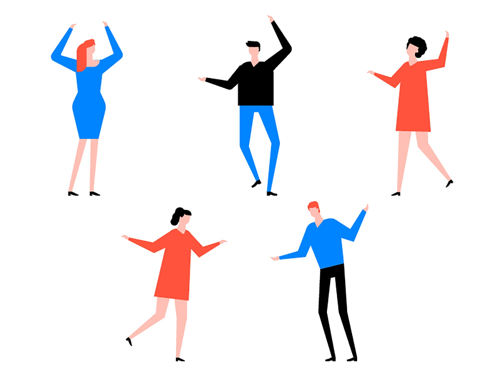 International Dance Day celebration party people character design danc.jpg