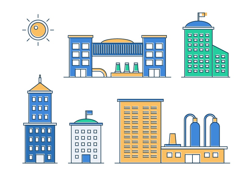 Line Design City Buildings public architecture modern industrial city.jpg