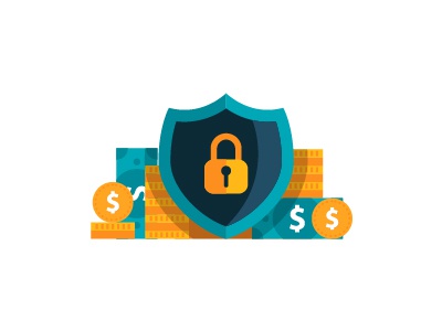 Money Insurance deposit banking illustration flat design dollar bills.jpg