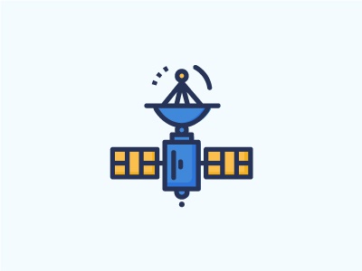 Satellite Icon illustration space technology internet communication co.jpg