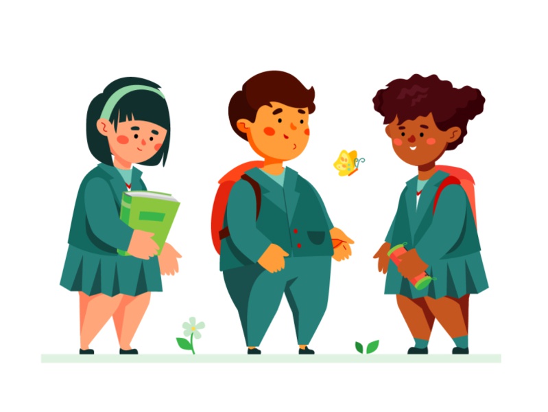 School Time illustrations lesson education school children character f.jpg