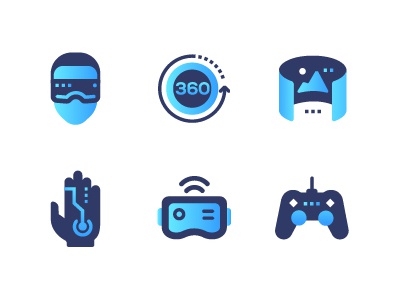 Virtual reality flat icons device digital reality virtual icon set web.jpg