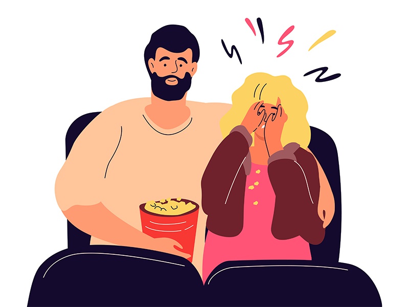 Watching horror movie horror date couple movie cinema composition char.jpg