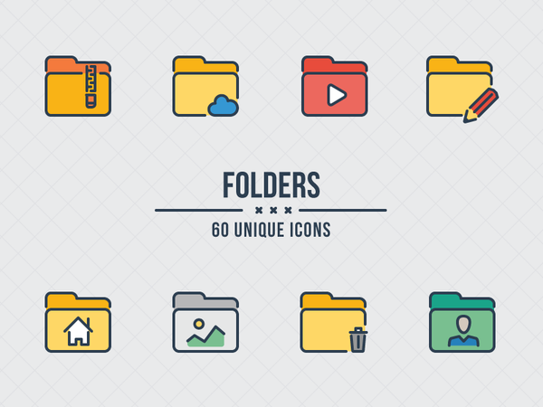 aami flat Folders gallery cloud trash bin main home icons directory pr.png