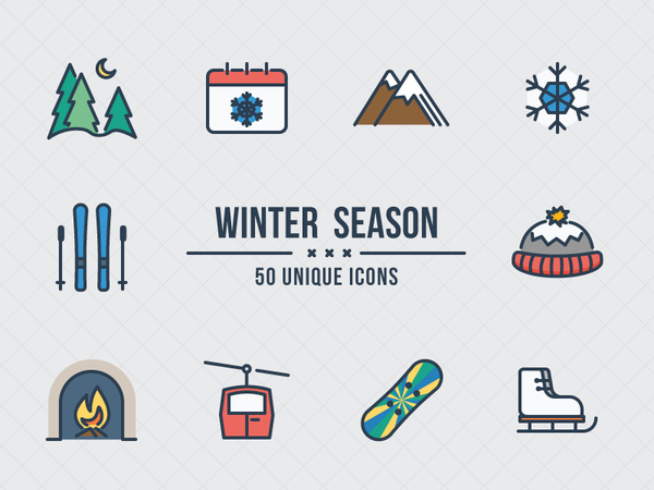 aami flat Winter skiing skates fireplace forest cold hat flat holidays.png