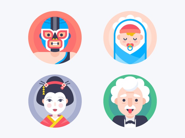 Avatars Favs china mask geisha science einstein wrestling fighter chil.jpg