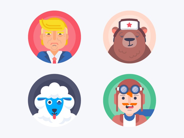 Avatars Random icon politics russian hero pilot sheep russia bear trum.jpg