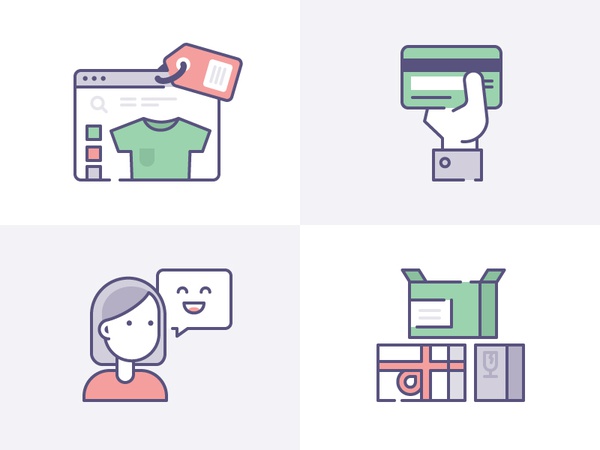 Ecommerce Icons for IconFinder  Shopify collaboration purchase pay cre.jpg