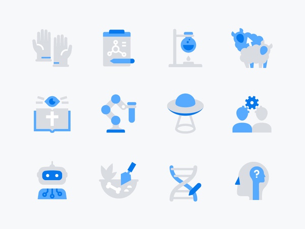 Science icons geology ufo automated robot philosophy genetics sociolog.jpg