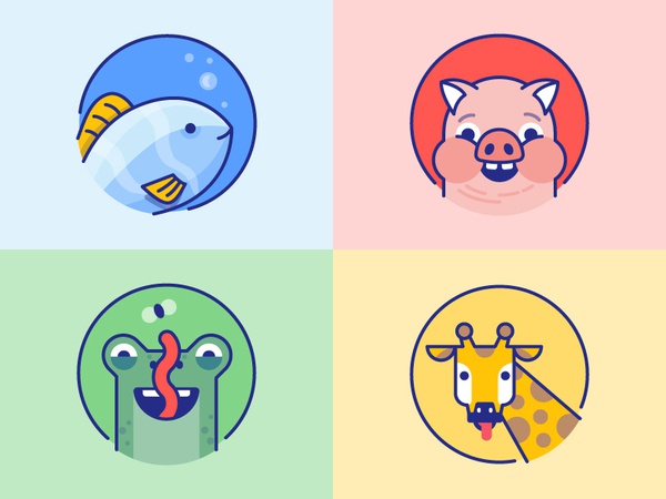 Wonde Animals for kids icons colors kids login creature fish lizard fr.jpg