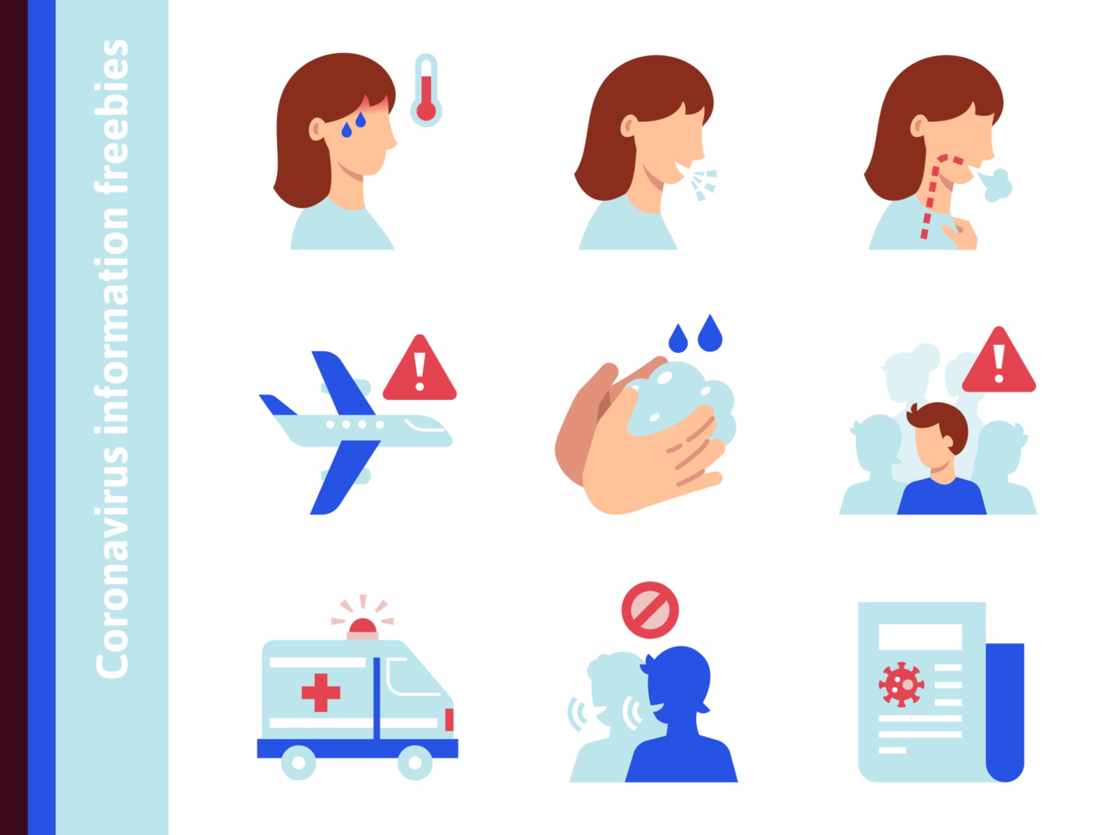 Сoronavirus information icons freebies travel news rumors help health.jpg