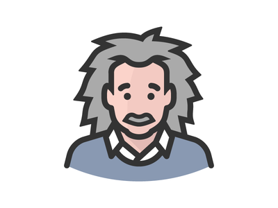 Albert einstein scientist science physicist head physics face person a.png