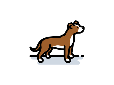 American Pit Bull Terrier bully canine pet pit bull dog.png