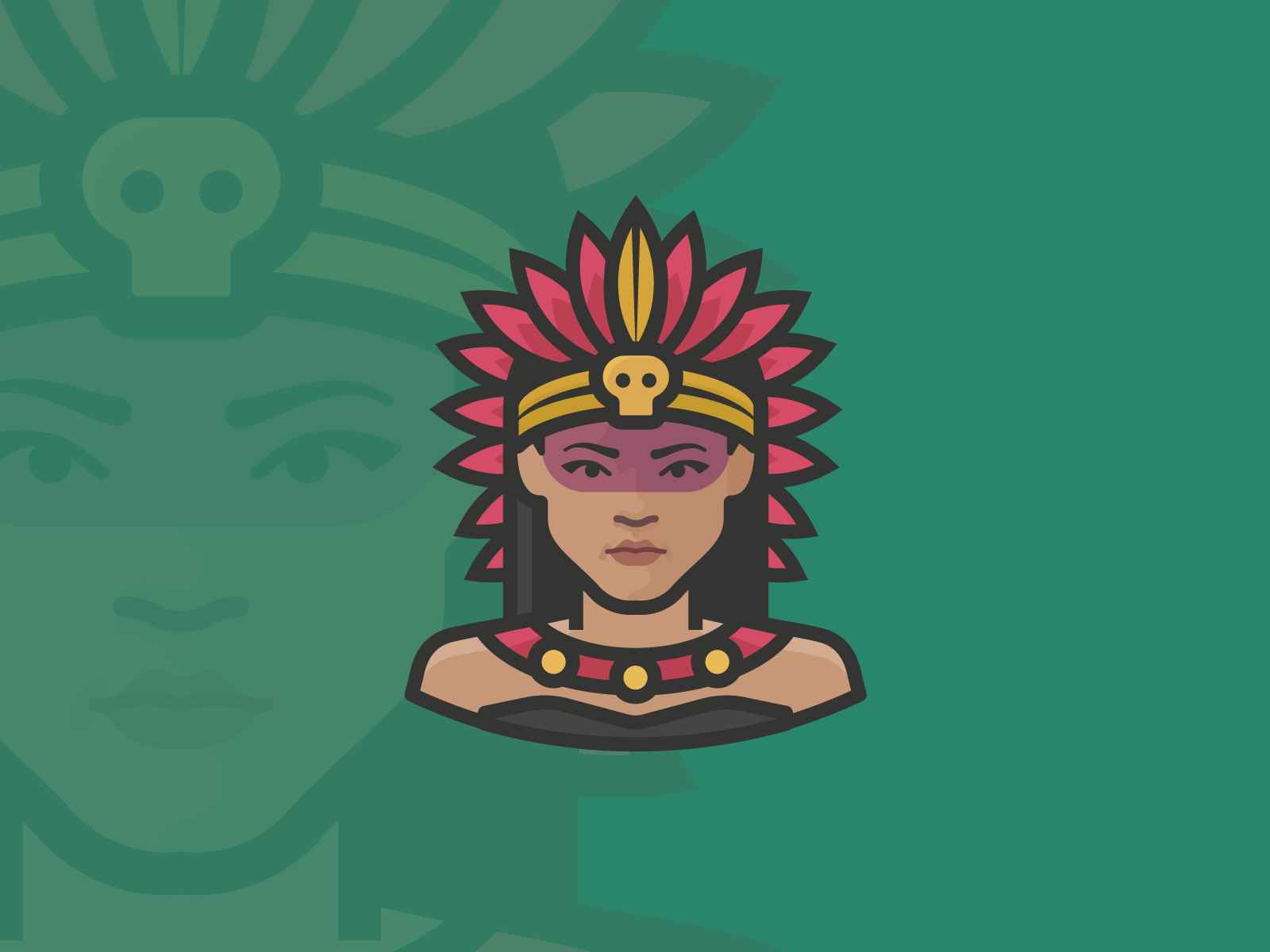 Aztec Nobelwoman aztecs illustration icon avatar people person human f.png