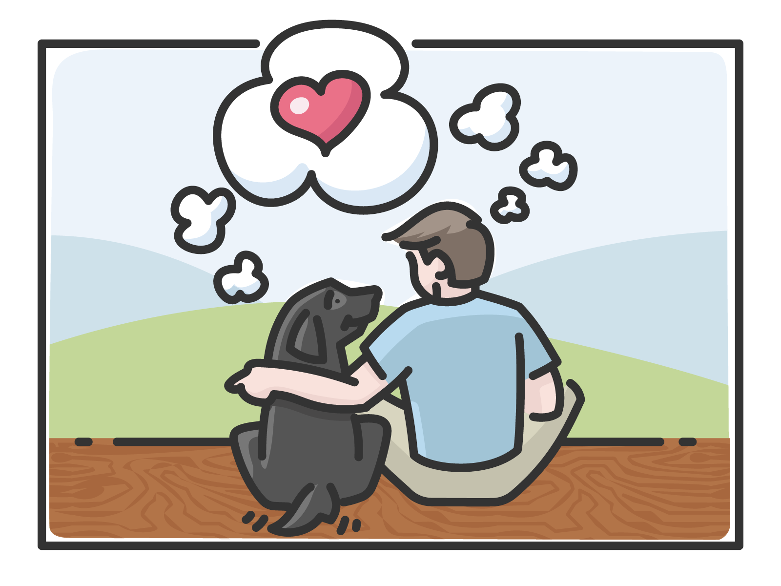 Best Friends - for Sammy love heart best friends friends dog illustrat.png