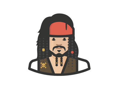 Captain Jack Sparrow jack sparrow pirate user person face avatar.png
