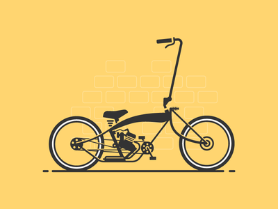 Chopper negative space glyph cyclist basket pedals gear cruiser cyclin.png