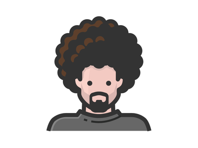 Crazy Hair people person face curly hair afro avatar.png