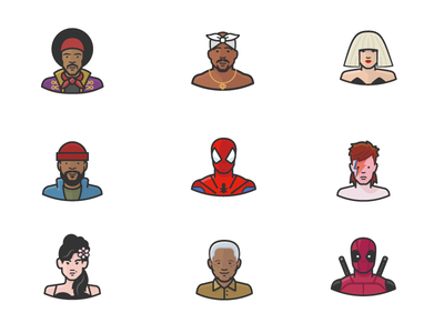 Diversity Avatars Vol. 3 super hero celebrity woman man people person.png
