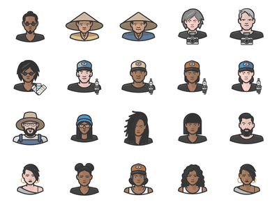 Diversity Avatars Vol. 4 Preview people woman man face person avatar.png