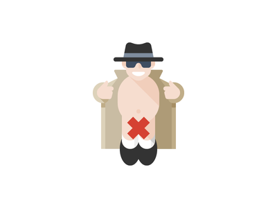 Icon A Day Flasher Flat creep sex offender trench coat pervert flasher.png