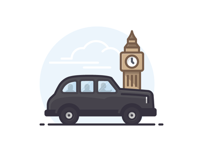 London Black Cab big ben taxi black cab united kingdom london.png
