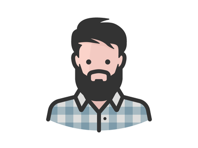 Man In Flannel Shirt flannel person face glasses beard man avatar.png