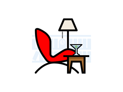 Martini Time martini table lamp modern chair.png