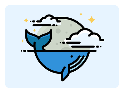 One Tail of a Whale mammal sea oceanic ocean blue whale whale illustra.png