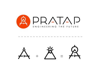 PRATAP Logo Rejected compass logotype logo engineering.png