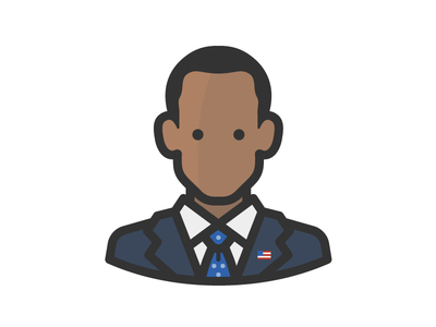 President obama face person avatar politics obama president.png