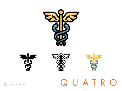 Quatro - Caduceus wing snake caduceus rx doctor tradesman medicine.png