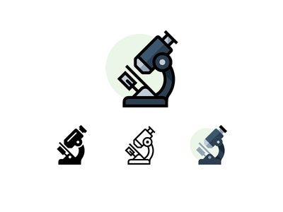Quatro Microscope R1 icons flat glyph line biology chemistry laborator.png