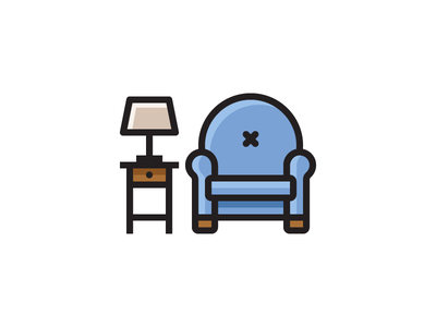Reading Chair furniture lamp table chair.png
