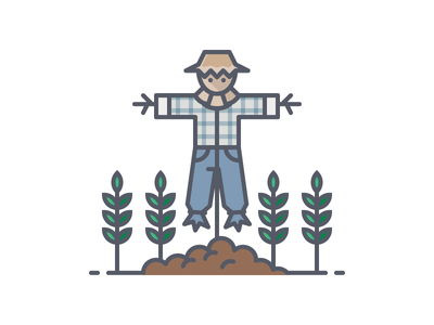 Scarecrow crops corn scarecrow farmer.png