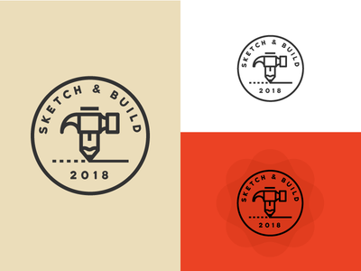 Sketch And Build Logo logo pencil hammer wordpress development design.png