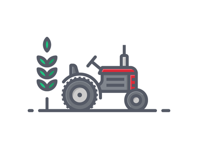 Tractor agriculture farming farm tractor.png