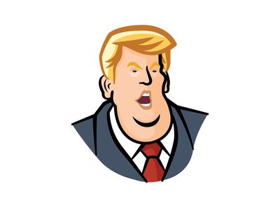 Trump illustration people head man icon person face avatar trumpet don.png
