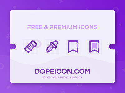 Dopeicon - Icon Showcase 005 bookmark website type flat web animation.png